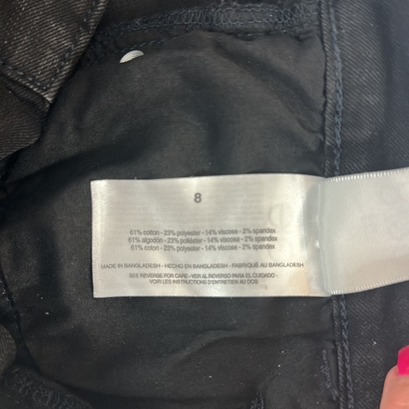 Social Standard Gravel Color High Rise Slim Straight 8/29 Jeans - Picture 9 of 10